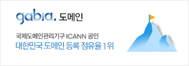 국제도메인관리기구 ICANN 공인 대한민국 도메인 등록 점유율 1위 가비아 도메인